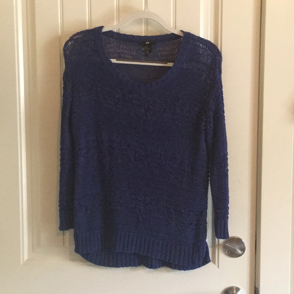 H&M royal blue pullover sweater